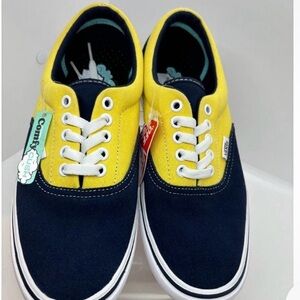 Vans Yellow and Navy Canvas Sneakers*